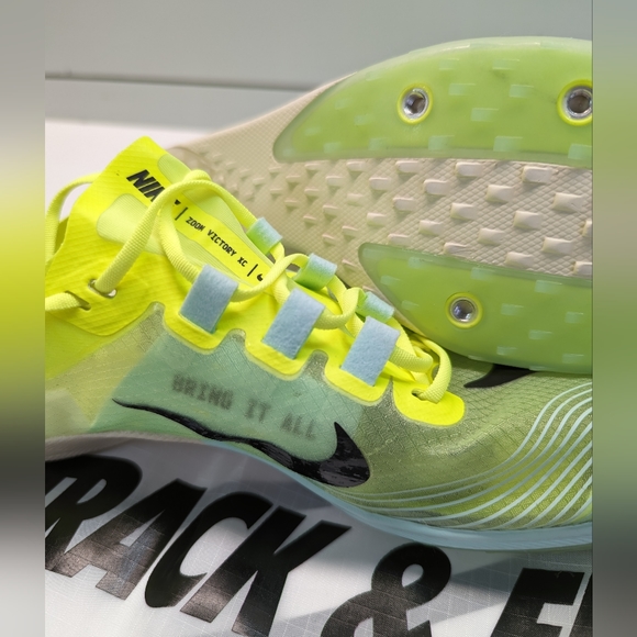 Nike Zoom Victory 5 XC Volt Mint Foam AJ0847-702 Track Field Distance Spikes 6.5 - Picture 2 of 8